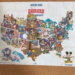 Disney American Adventure Mystery State Pins - Lot of 10 Pins - Limited Release